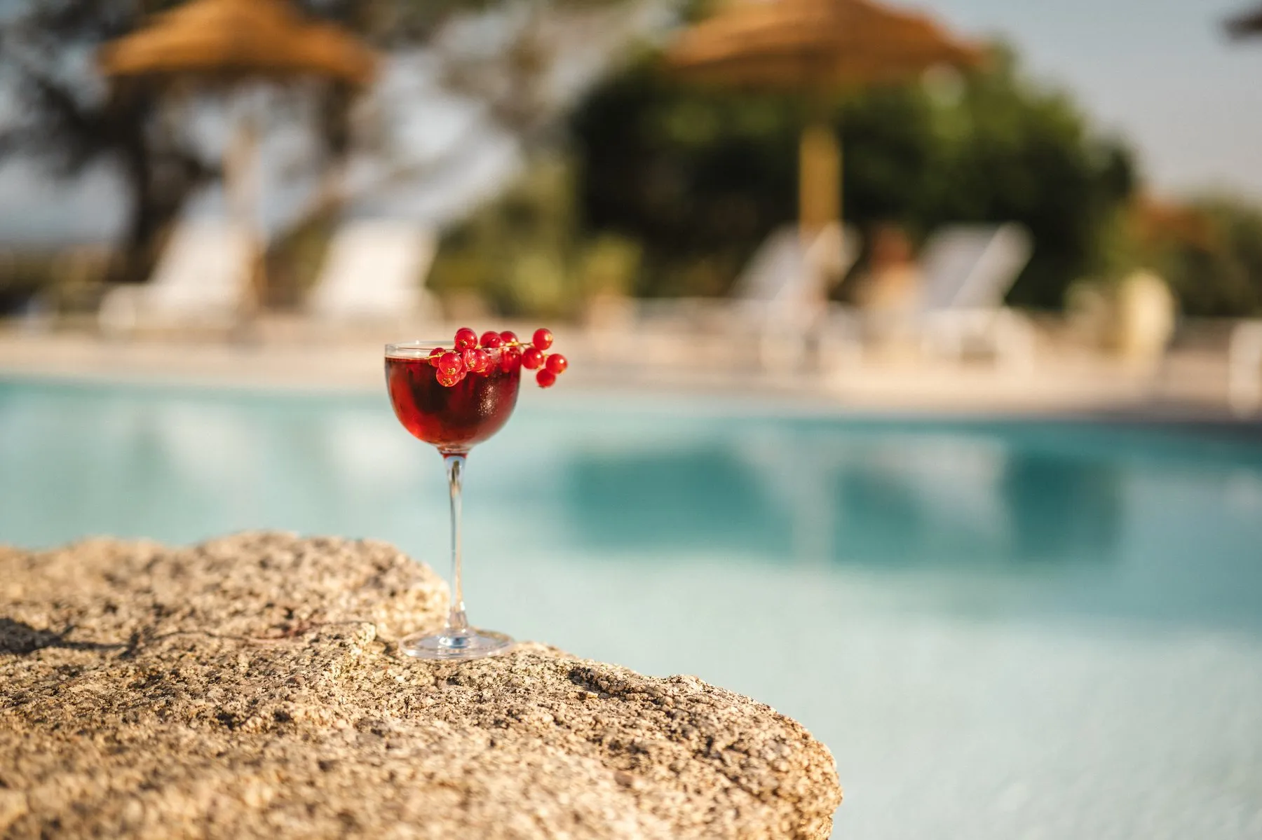 Detail of a Lumina signature cocktail
